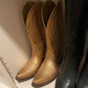 Gold Ariat Boots